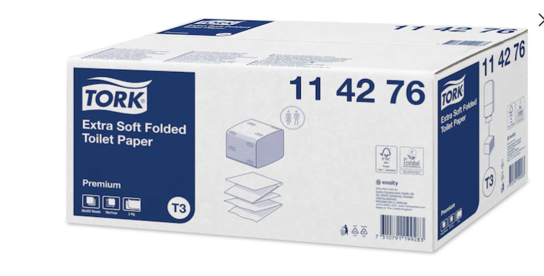 Tork Extra Soft Foldet Toiletpapir