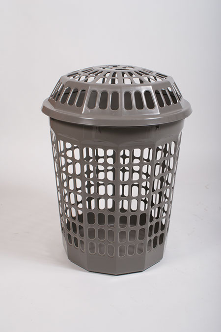 ROUND LAUNDRY BASKET W/ LID DIAMOND 60 L